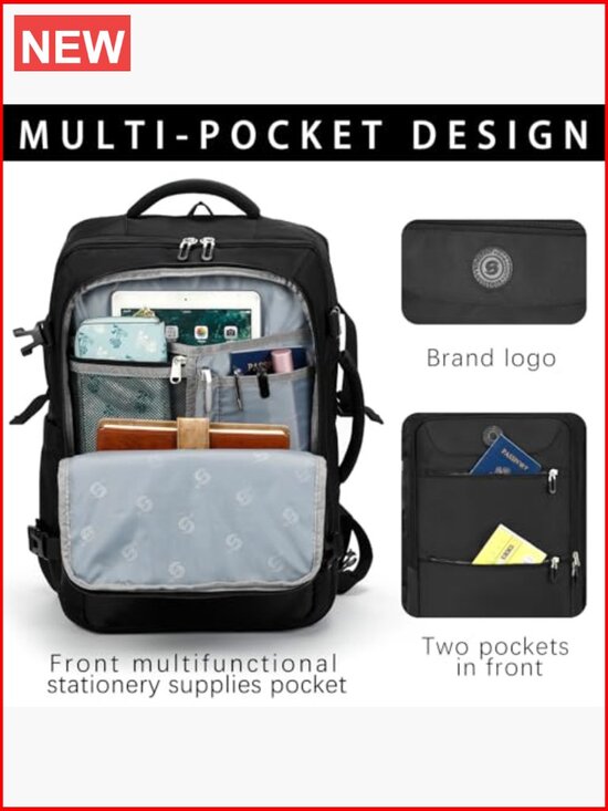 Travel Backpack for Women Men Airline Approved Carry On 40L Laptop Backpack main image 5